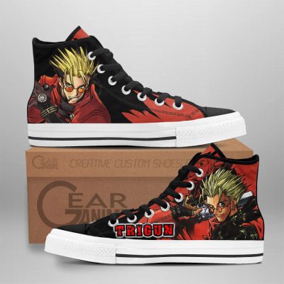 Vash the Stampede High Top Shoes Trigun Custom Anime Sneakers