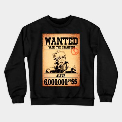 Wanted Vash The Stampede Crewneck Sweatshirt Official Haikyuu Merch