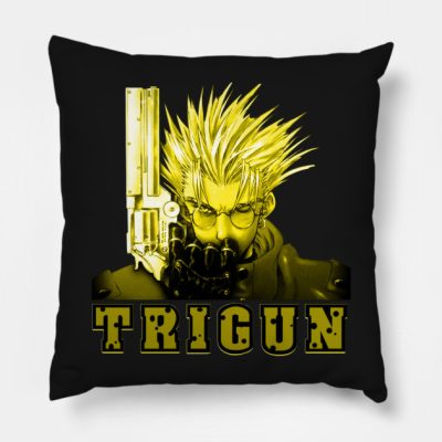 Trigun Yellow Throw Pillow Official Haikyuu Merch